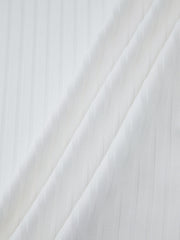 White Textured Bodysuit