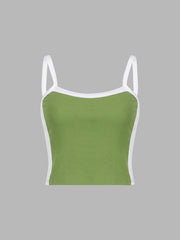 Contrast Trim Cami Top