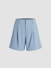 High Waisted Pastel Trouser Shorts