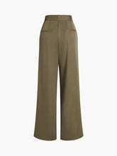 Casual Pleat Wide Leg Pants