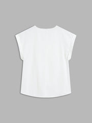 Utility Twist Cap Sleeve Blouse