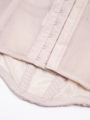 Floral Lace Satin Crop Corset Top