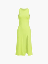 Slit Midi Tank Dress