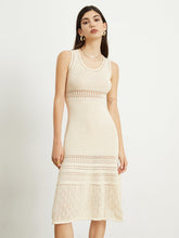 Aribella Crochet Eyelet Midi Dress