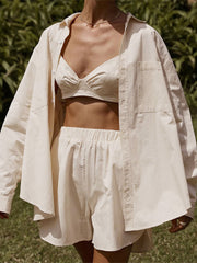 Utility Three Piece Shorts Set