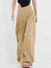 Street Oversized Pleat Wide Leg Pants
