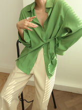 Effortless Oversized Tied Shirt