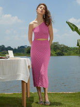 Strawberry Diamonds Eyelet Two Piece Skirt Set