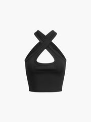 Criss Cross Rib Crop Top