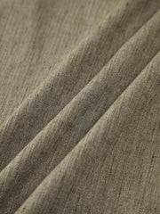 Elastic Waistband Linen Wide Leg Pants