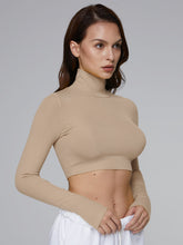 Cropped Long Sleeve Turtleneck
