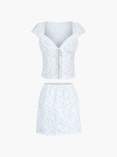 Coastal Cowgirl Floral Two Piece Skirt Set