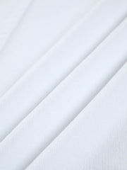 White Denim Slit Maxi Skirt