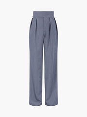 Street Fold Over Pleat Wide Leg Pants