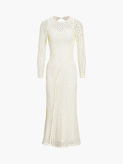 Sacred Dream Open Back Textured Long Dress