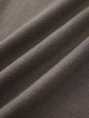 Solid Rib Drawstring Wide Leg Pants