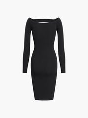 No Afterthought Off Shoulder Short Sweater Dress
