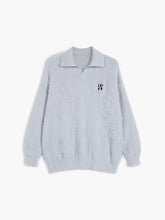 Whitney Fuzzy Polo Sweater