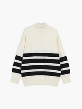 She's Effortless Turtleneck Stripe Sweater