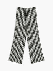 Pinstripe Eyelet Drawstring Knit Pants