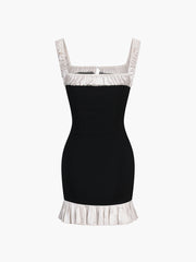 Dance Around It Contrast Trim Short Dress