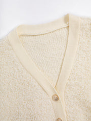 Creamy Furry Cardigan
