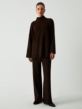 Minimalism Mock Neck Sweater Two Piece Pants Set