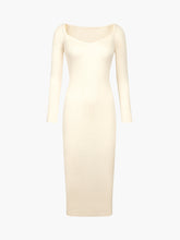 Flatwhite Long Sleeve Midi Sweater Dress