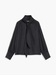 Tied Neckline Long Sleeve Shirt