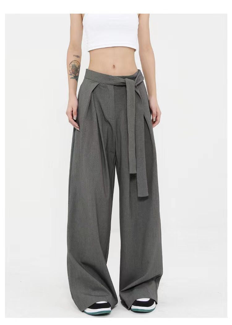 Tied Oversized Wide Leg Pants