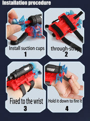 Glove Web Shooter Dart Blaster Launcher Toy Spiderman Costume