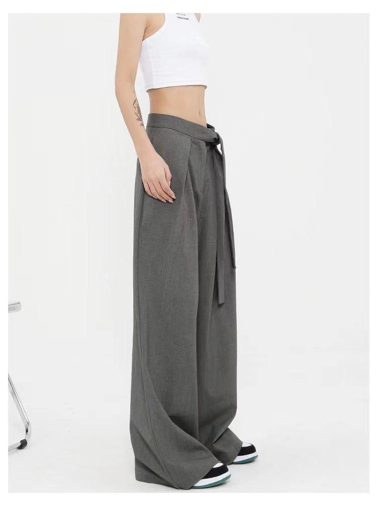 Tied Oversized Wide Leg Pants