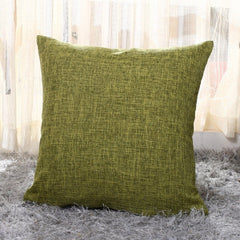 Solid Linen Sofa Waist Cushion Cover 40*40/45*45/50*30/50*50/55*55/40*60cm Throw Pillowcase Office Home Decor Pillow Case