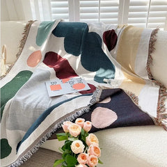 Yarn Dyed Woven Throw Blanket Sofa Cover Jacquard Bed Blankets Funky Beach Picnic Blanket Ins Wall Tapestry Home Decor