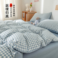 Bedding Set  2 Bedrooms Sheet Duvet Cover Linens Bedspread Euro Nordic 150 Beds for Girls King Size Luxury Pillowcase Cute Bed