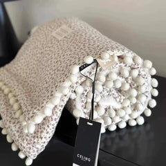 Fleece Blanket Light Luxury Ins Crepe Cotton Multi-functional Small Blanket Office Nap Blanket Shawl Cover Blanket