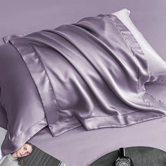 1 Pair(2 Pieces) Egyptian Cotton Pillowcases Solid Color Pillow Shams Covers