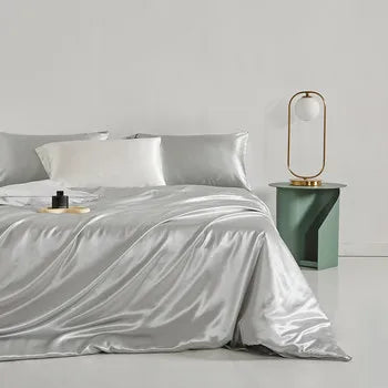100% Mulberry Silk  Duvet Cover 22MM Solid Color Silk Bedding