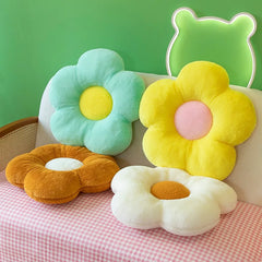 Soft and Comfortable Flower Cushion Thick Rabbit Hair Sun Petal Pillow Skin-friendly Office Room Chair Sofa Student Fart Pad