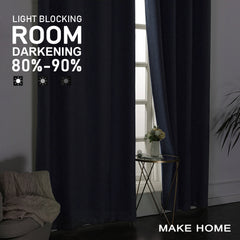 2 Pcs Gradient Color Balckout Curtains for Bedroom Living Room Kitchen Modern Curtains Treatment Blinds Custom Made
