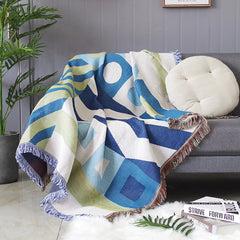 Textile City Ins Modern Minimalist Sofa Towel Geometric Pattern Sofa Cover Autumn Comfy Throw Blanket for Air-conditioned Room