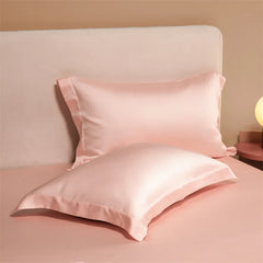 1 Pair(2 Pieces) Egyptian Cotton Pillowcases Solid Color Pillow Shams Covers