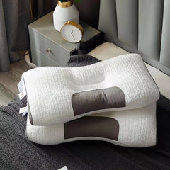 New 3D SPA Massage Pillow Partition To Help Sleep and Protect The Neck Pillow Knitted Cotton Pillow Bedding