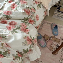 100% Cotton French pastoral style Bedding Set Soft Duvet Cover Bedclothes Bedspread Pillowcases Flat Sheets Comforter Sets