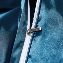 Solid Color Bedding Set with Mulberry Silk Duvet Cover Bed Sheet Pillowcase Luxury Satin Bedsheet King Queen Double Twin Size