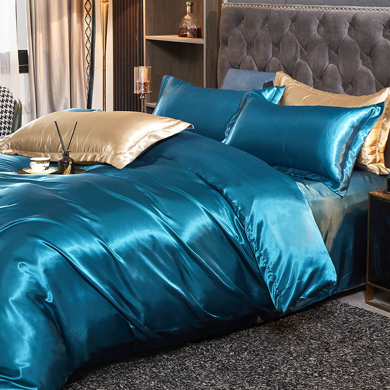 Rayon Beding Luxury Rayon Satin Bedding Set Duvet Cover Set Single Double King Size ...
