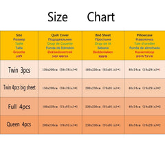 Spring Bedding Set Fashion Cartoon Kids Single Double Queen Size Flat Sheet Duvet Cover Pillowcase Bed Linens Home Textile