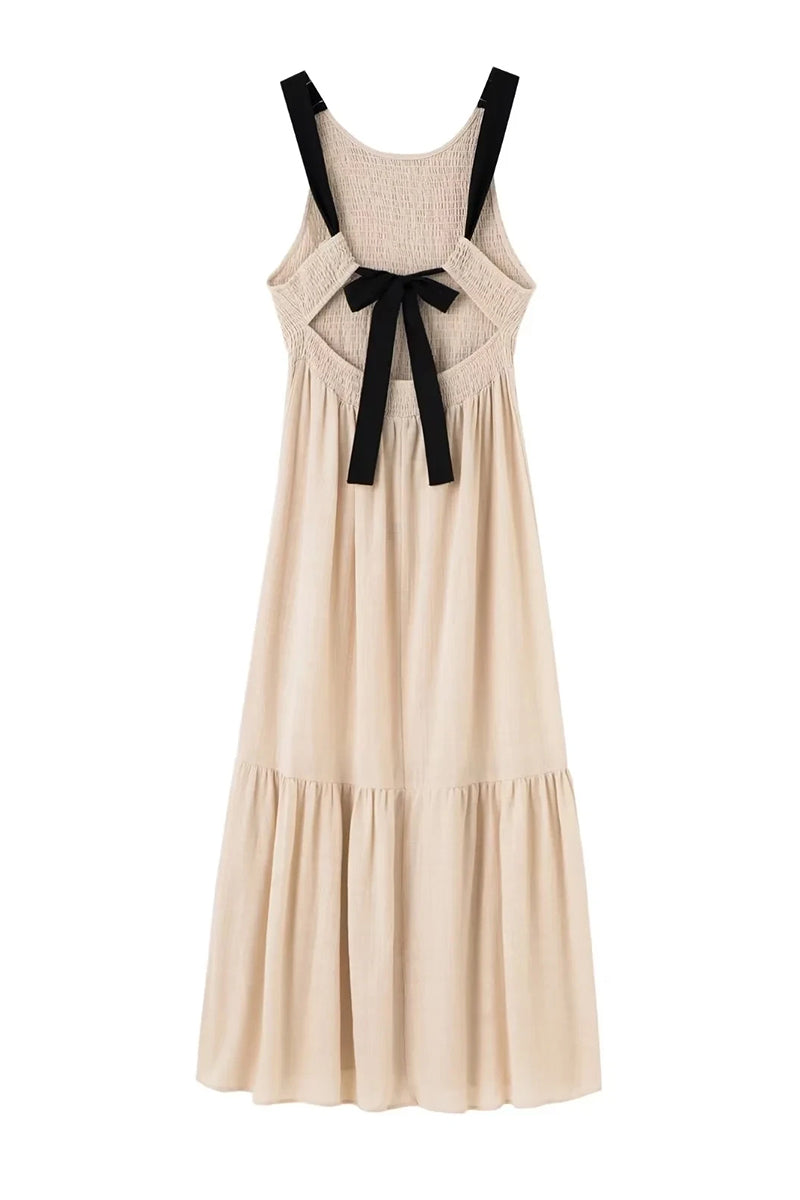 Alameda Tie-Back Maxi Dress