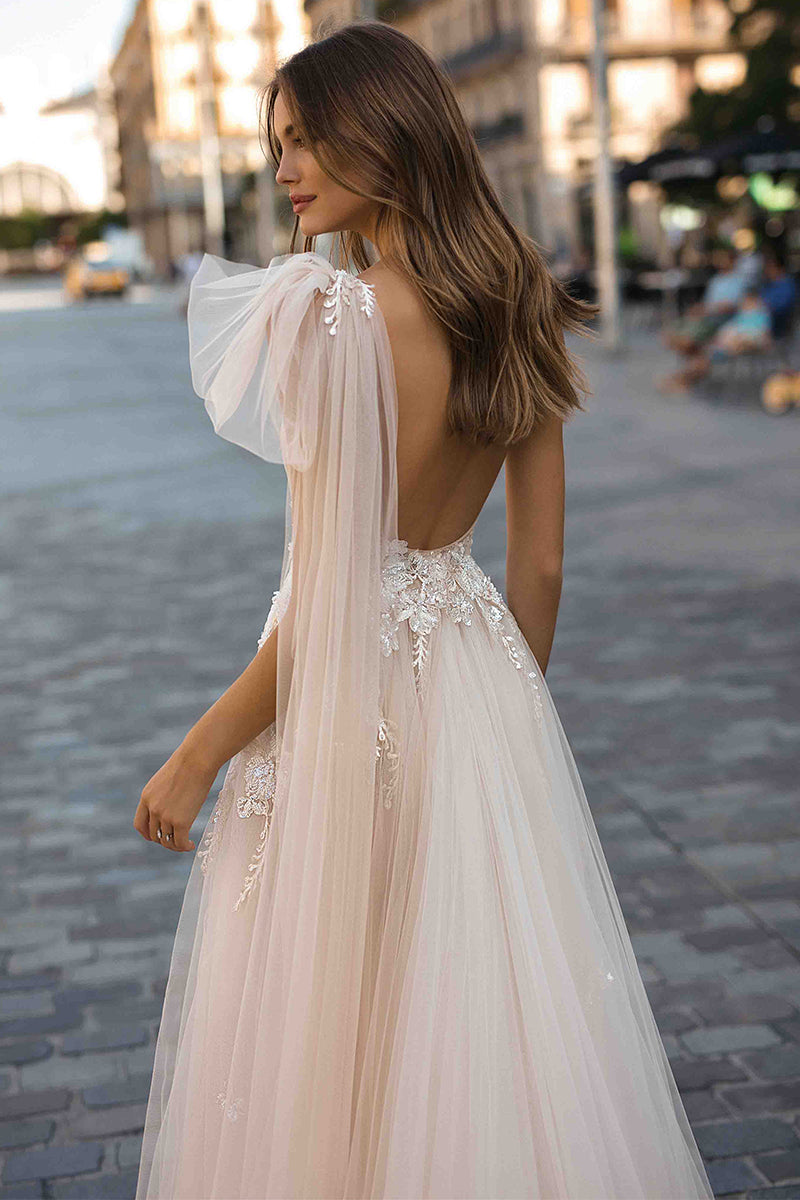 All Yours Sheer Love One-Shoulder Maxi Dress