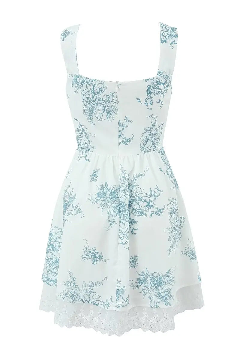 Anaheim Floral Print Mini Dress